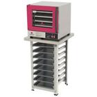 Kit - Forno Turbo Elétrico Fast Oven PRP-004 Plus 127V Vermelho + Bancada + 8 Assadeiras - Progás