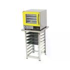 Kit - Forno Turbo Elétrico Fast Oven PRP-004 Plus 220V Amarelo + Bancada + 4 Assadeiras - Progás