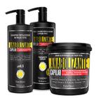Kit Fortificante Capilar - Shampoo 1 Lt + Condicionador 1 Lt + Máscara 1 kg NatuMaxx