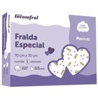 Kit  Fralda Bebê Inconfral Especial  Meninas 70 cm x 70 cm  Pacote com 5 unidades