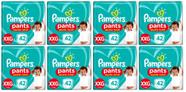 Kit Fralda Calça Pampers Pants Ajuste Total - Tam XXG - +14kg - BARATO ATACADO - 336 Tiras