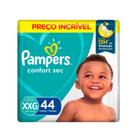 Kit Fralda Descartável Pampers Confort Sec Tam XXG - 176 Unidades - BARATO