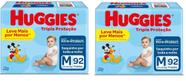 Kit Fralda Huggies Tripla Proteção HIPER - Tam M - 184 Unidades - OFERTA