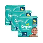 Kit Fralda Pampers Confort Sec Nova Pacotão Tamanho XXG 48 Unidades