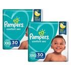 Kit Fralda Pampers Confort Sec Tam. XXG (+ de 14kg) - 60 Uni- ATACADO BARATO