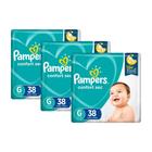 KIt Fralda Pampers Confort Sec Tamanho G com 114 Unidades