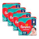 Kit Fraldas Descartáveis Pampers Supersec (Jumbo)- 272 Fraldas - Tam XG - BARATO