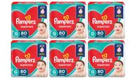 Kit Fraldas Pampers Supersec Jumbo Tam. G - 480 Tiras - ATACADO BARATO