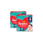 Kit Fraldas Pampers Supersec (Jumbo) Tam XG - 136 Fraldas - OFERTA