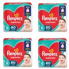 KIT Fraldas Pampers Supersec Tam. G - 9 a 13kg - 320 Unidades/ Tiras - ATACADO BARATO