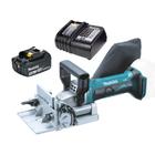 Kit Fresadora de Junção DPJ180Z Makita e Bateria 18V 3.0Ah e Carregador