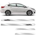 Kit Friso Lateral Personalizado Largo Cromado Hb20S 2012 a 2023 4 Portas - SHEKPARTS