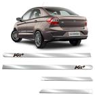 Kit Friso Lateral Personalizado Largo Cromado Ka + Sedan 2015 a 2020 4 Portas - SHEKPARTS