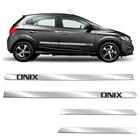 Kit Friso Lateral Personalizado Largo Cromado Onix 2012 a 2023 4 Portas - SHEKPARTS