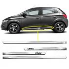 Kit Friso Lateral Personalizado Modelo Slim Inferior Cor Cromado Onix 2012 a 2020 4 Portas - SHEKPARTS