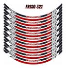 Kit Friso Refletivo Adesivo Roda Cb250 Twister Fr321 Moto