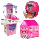 Kit Fritadeira Infantil Kids C/ Timer + Big Cozinha Barraca