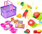 Kit Frutas Frutinhas Legumes Brinquedo Comidinhas 27pçs