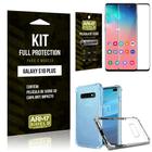 Kit Full Protection Samsung S10 Plus Capa Anti Impacto + Película de Vidro 3D - Armyshield
