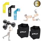 Kit Funcional Caneleira 3 Kg+ Halter 2Kg + Kit Mini Band