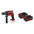 Kit Furadeira de Impacto Tc-id 18 Li - Solo com Kit Bateria Power X-change 2 Unidades 18v 4,0ah Twin Preto