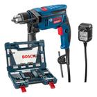 Kit Furadeira Impacto Parafusadeira Bosch Gsb13re 750w Bivolt Com 83 Peças