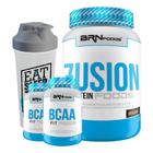 Kit Fusion 900G Chocolate + 2X Bcaa + Coqueteleira -Brnfoods