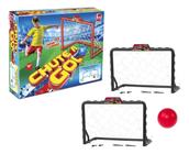 Kit FUTEBOL INFANTIL Brinquedo Chute a Gol PRETO Com Bola + Mini Traves Desmontáveis - LIDER