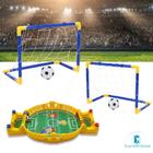 Kit Futebol Infantil Completo com Trave e Arena Gol a Gol Jogo para Crianças Fácil de Montar e Transportar Ideal para Brincadeiras em Espaços Pequenos