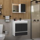Kit Gabinete Banheiro FOX 60cm (gabinete + cuba + espelheira) - MOVEIS JOIA