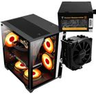 Kit Gabinete Gamer Aquário Suporta Até 5 Fans e Water Cooler Com Vidro Temperado + Fonte Quantum 650W ATX + Cooler de Processador Tdp 180W Pcyes - Clanm