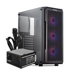 Kit Gabinete Gamer Pichau Apus RGB + Fonte 500W + Cabo de Força