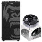 Kit Gabinete Gamer Zilla Mid Tower Suporta Até 6 Fans e Water Cooler + Cooler Para Processador Intel Tdp 65W Nótus St Pcyes