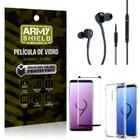 Kit Galaxy S9 Fone Extreme + Capa Anti Impacto + Película 3D - Armyshield