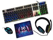 Kit Gamer Completo Teclado Mouse Headset Mouse Pad