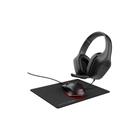 Kit Gamer GXTrust 790 Headset com Microfone, Mouse LED 6400 DPI, Mousepad Antiderrapante, Preto - 25117