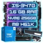 Kit Gamer Intel I5-3470 + Ddr3 16gb + Nvme 256gb + H61/b75