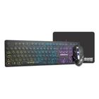 Kit Gamer K-Mex - Teclado KM7628 + Mouse MOD734 + Mousepad Fxx - Iluminação Rainbow