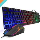 Kit Gamer RGB Mouse Claw Teclado PC Para Jogos ABNT Controle Midia USB - DW