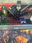 Kit Gamer Teclado+Mouse+Headset+MousePad Knup