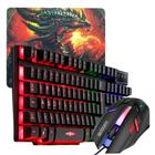 Kit Gamer Teclado Semi-mecanico Mouse Usb MS-62 Mouse pad Exbom Estampado