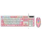 Kit Gamer Teclado Semi Mecânico RGB M450 + Mouse Led Colorido PC Jogos