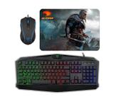 KIT Gamer Teclado Tanker Rainbow T Dagger + Mouse Led Color T Dagger + Mouse Pad D G FIRE