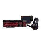 Kit Gamer Thunder Oex 4 em 1 TM306 Headset Multiplataforma, Teclado Rainbow, Mouse e Mousepad