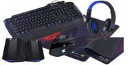 Kit Gamer Vx Gaming 5X1 - Teclado e Mouse C/fio / Fone Blade II / Caixa de Som 2.0 / Mousepad Gamer