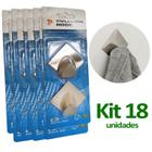 Kit ganchos de parede inox cabide cozinha suporte adesivo