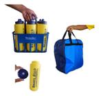 Kit Garrafa Futebol + Saco Carregar Material Novo P