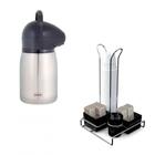 Kit Garrafa Termica 1,3 L Nobile Inox + Organizador para Cafe