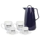 Kit Garrafa Térmica Ofel 1L Com 2 Xícaras Para Café E 2 Canecas 300ml