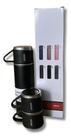 Kit Garrafa Térmica Vacuum Flask Set 500ml Com 3 Xícaras - Fenix